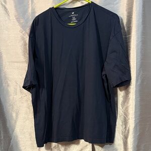 H&M Deep Blue Short Sleeve Shirt